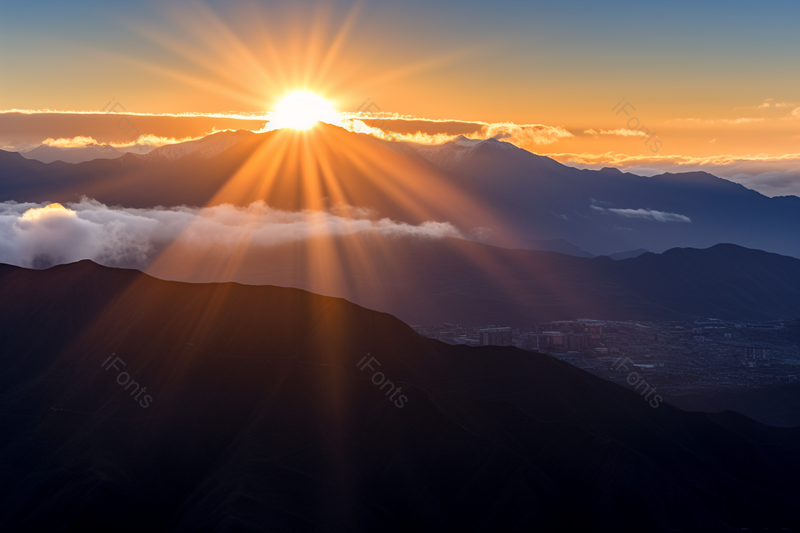 壮丽日出群山素材背景拍摄,高清,摄影图,摄影图片,图片大全,摄影图免费下载